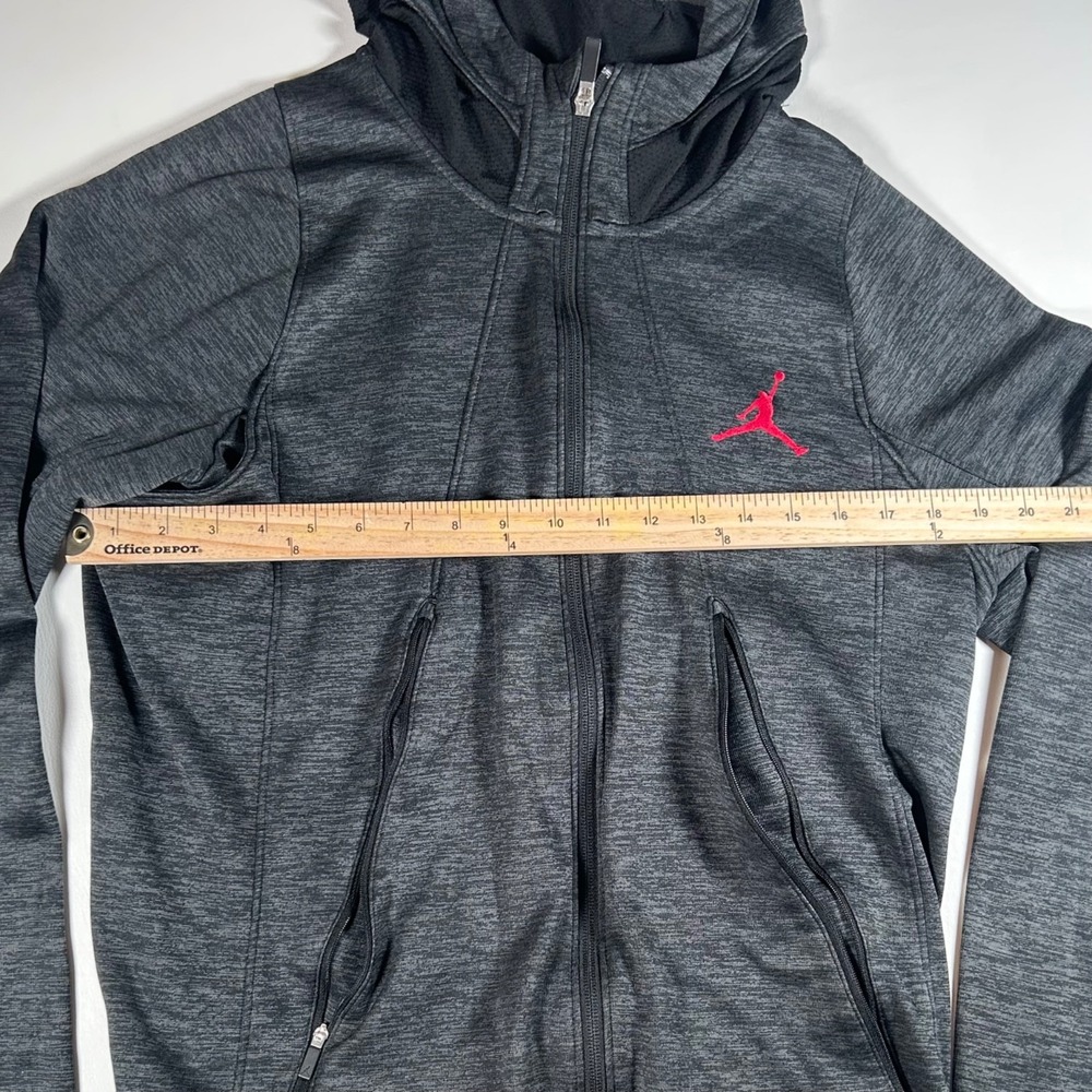 Nike Air Jordan Flight Therma-FIT Full Zip Hoodie Jacket Mens L Gray 688525-010 - Picture 14 of 16